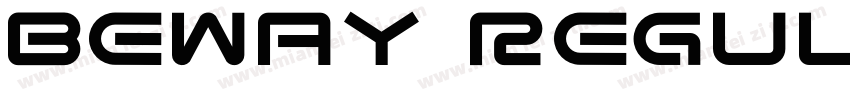Beway Regular字体转换
